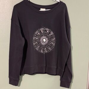 Pact Black Celestial Graphic Sweatshirt